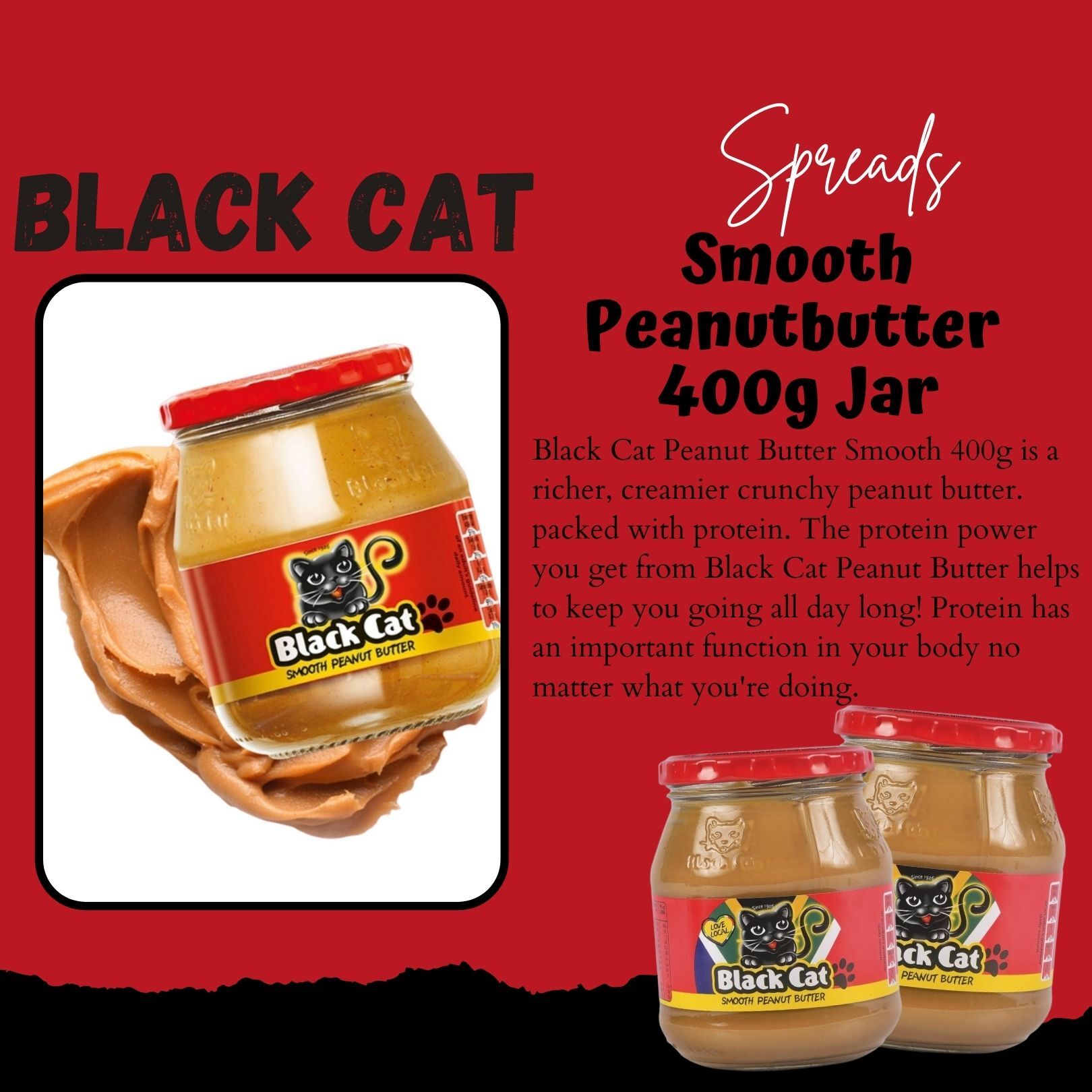 Cat loves peanut top butter