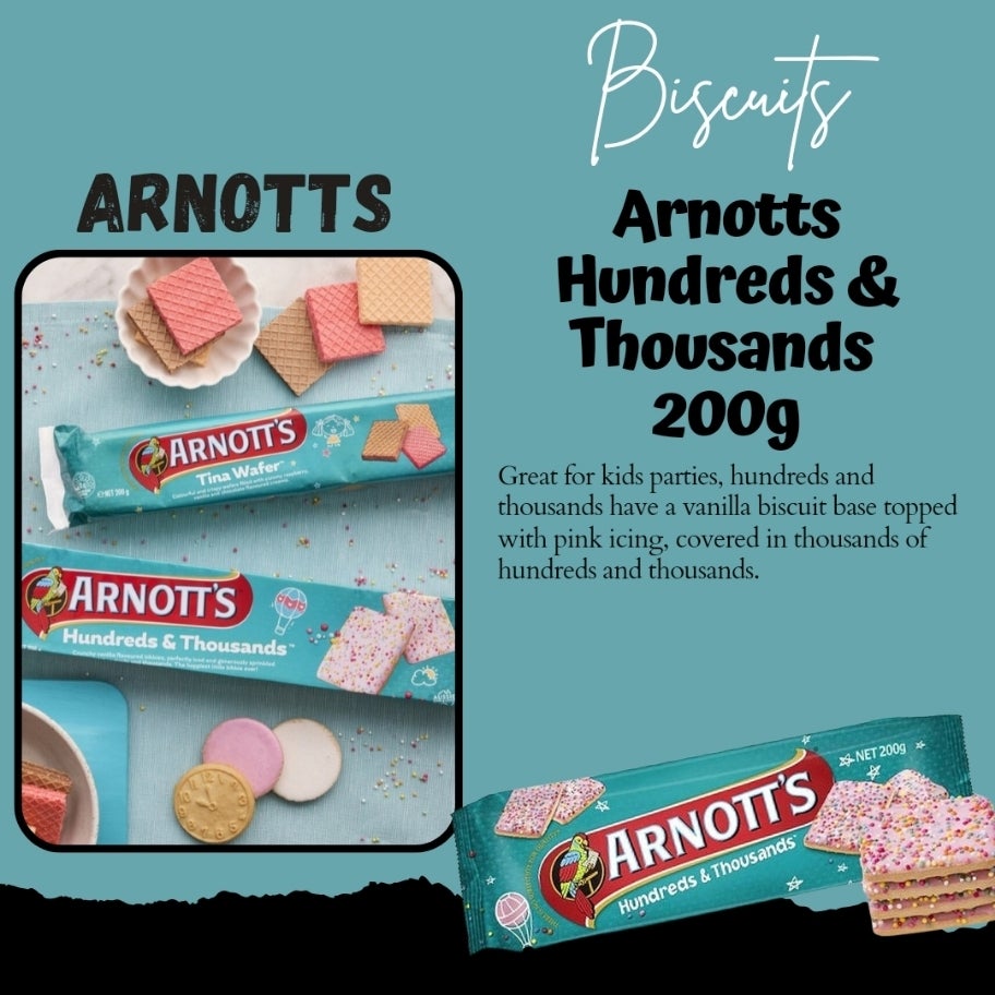 Arnotts Hundreds & Thousands Size 200g Tara