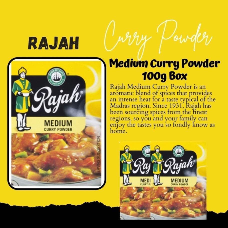 Rajah Curry Powder Medium Size 100g