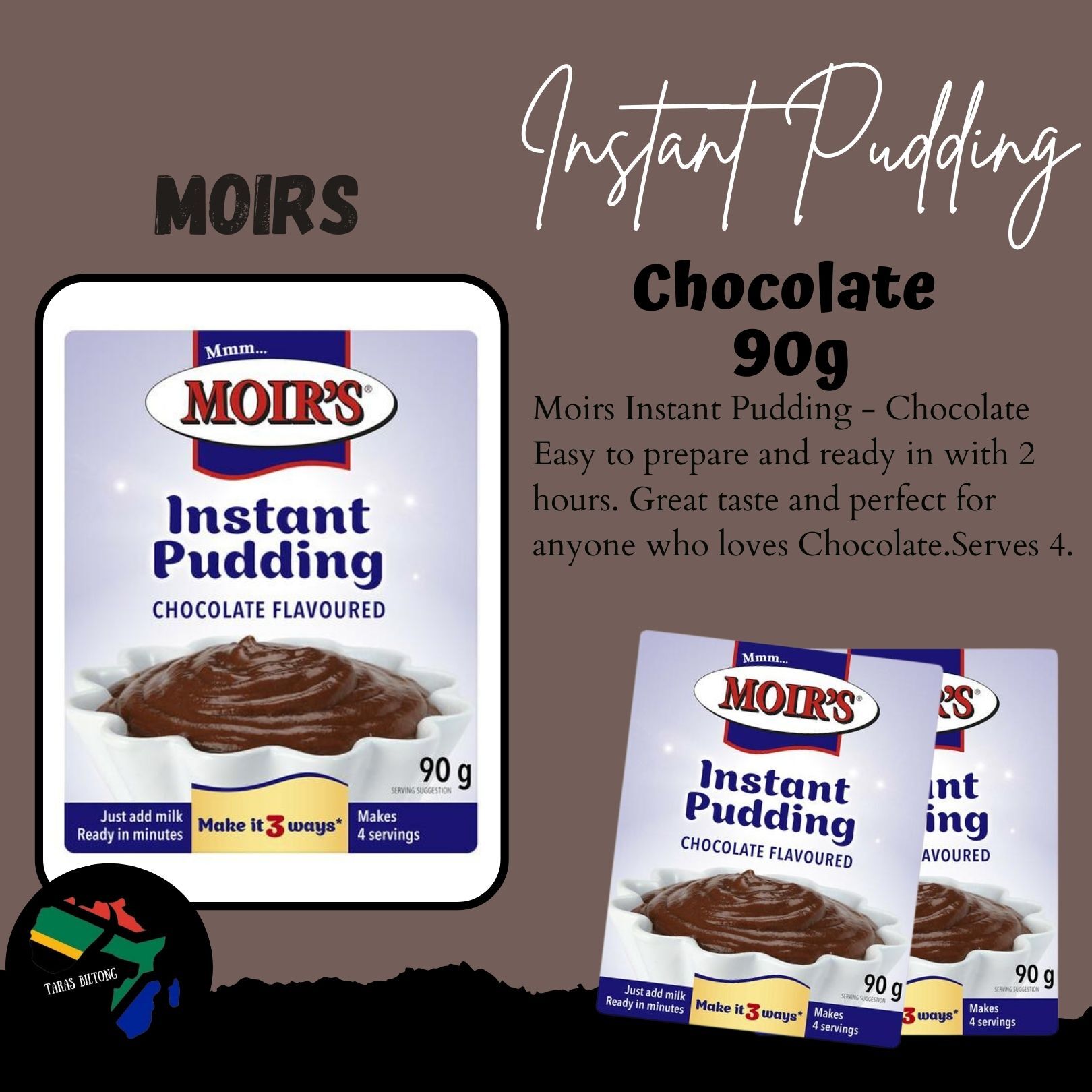 Moirs Pudding Chocolate Size 90g Tara s Biltong Limited